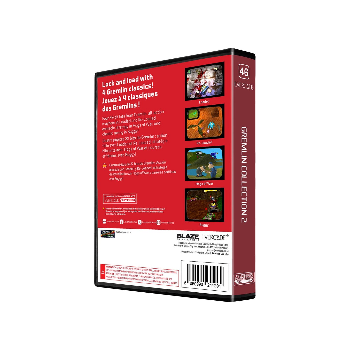 Evercade Karnov, Windjammers and Friends - Gremlin Collection 2