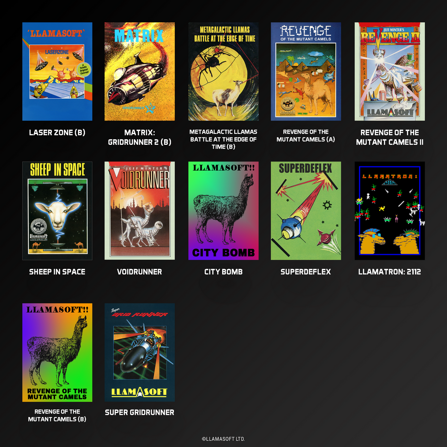 Evercade Llamasoft, Activision 1 and Rare Collection 1 Triple Pack