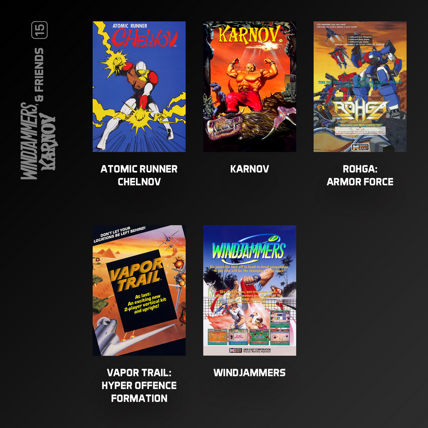 Evercade Windjammers, Karnov and Friends