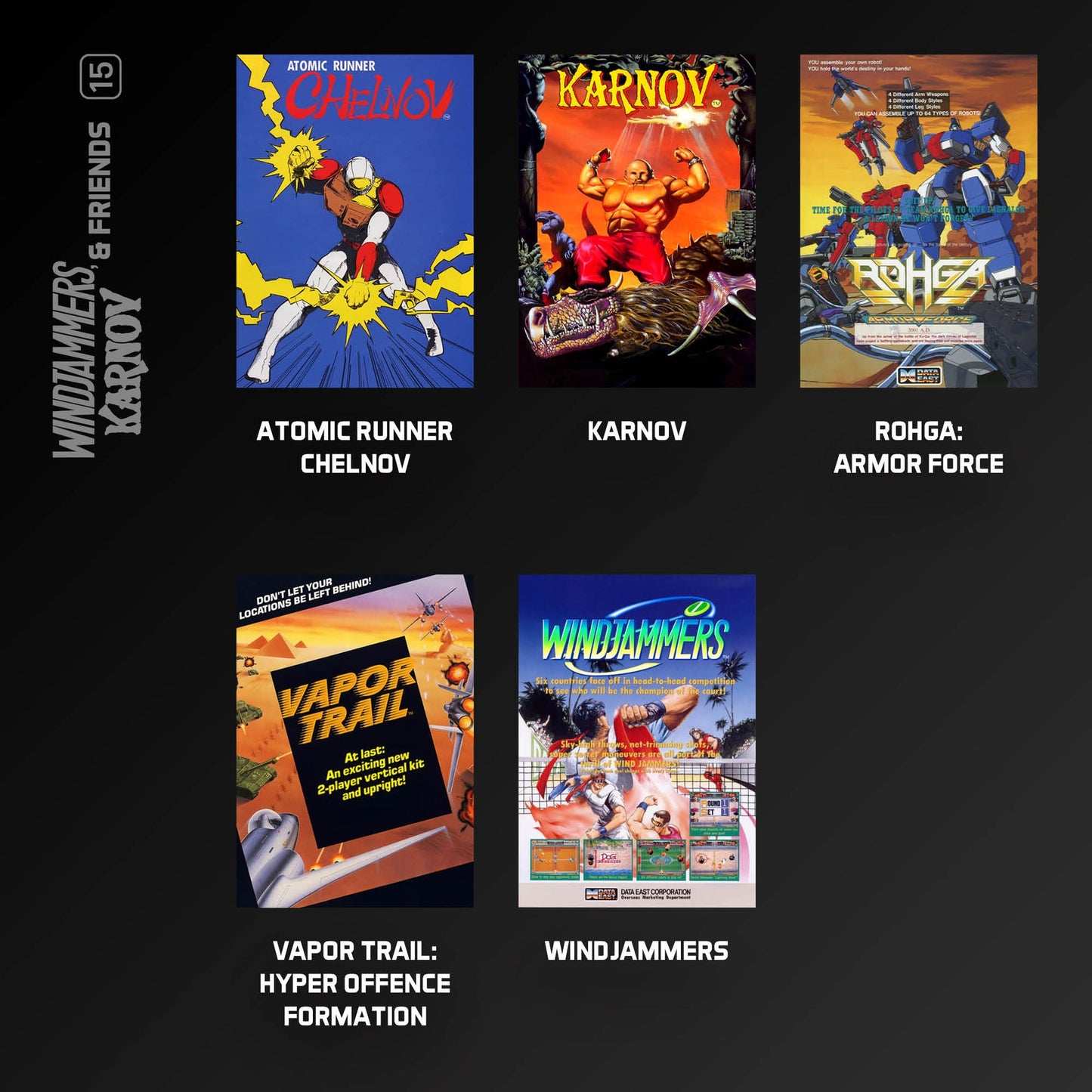 Evercade Karnov, Windjammers and Friends - Gremlin Collection 2