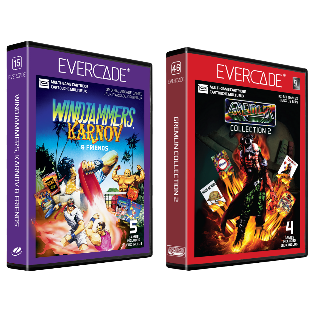 Evercade Karnov, Windjammers and Friends - Gremlin Collection 2
