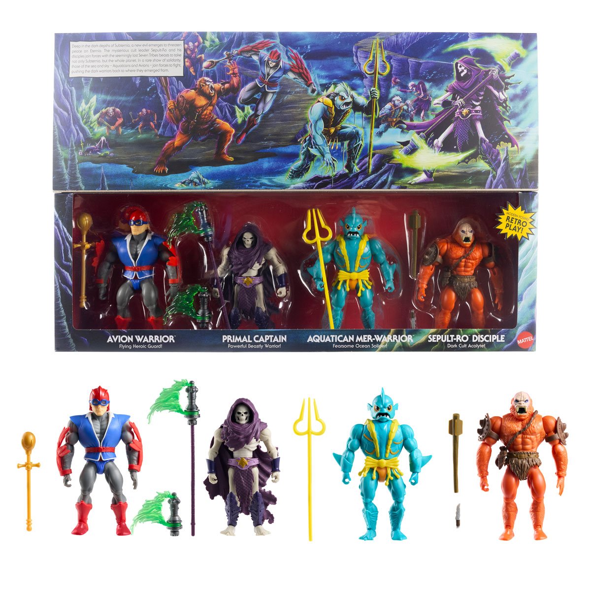 Masters of the Universe Origins Battle for Subternia Action Figure 4-Pack - Exclusive