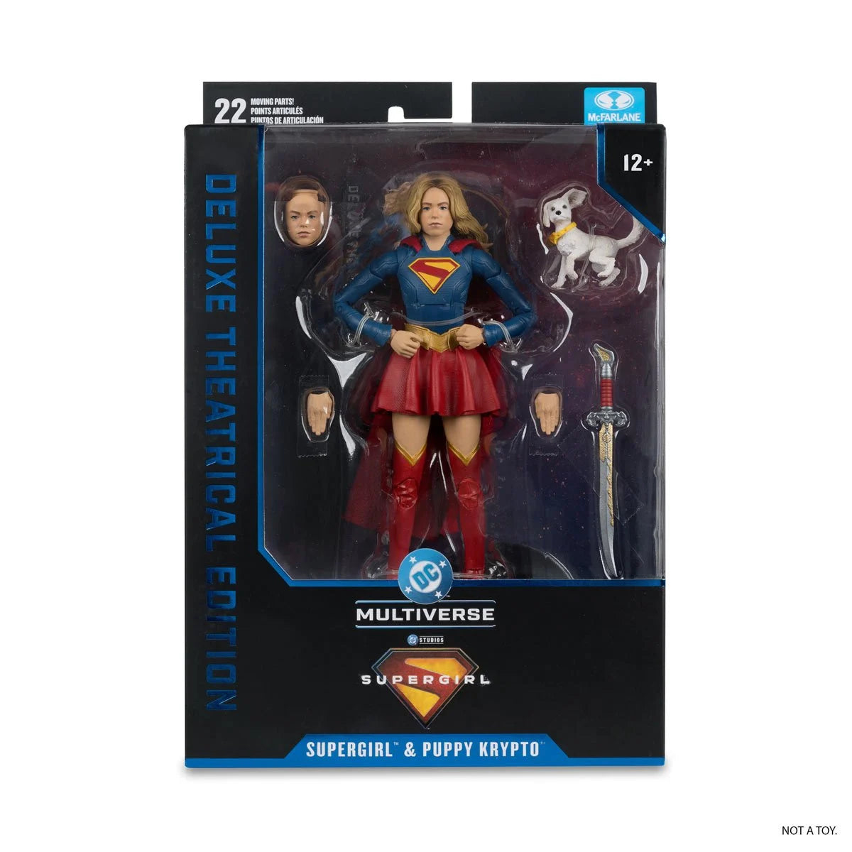 DC Multiverse Deluxe Theatrical Edition Wave 4 Supergirl Movie Supergirl and Baby Krypto 7-Inch Scale Action Figure