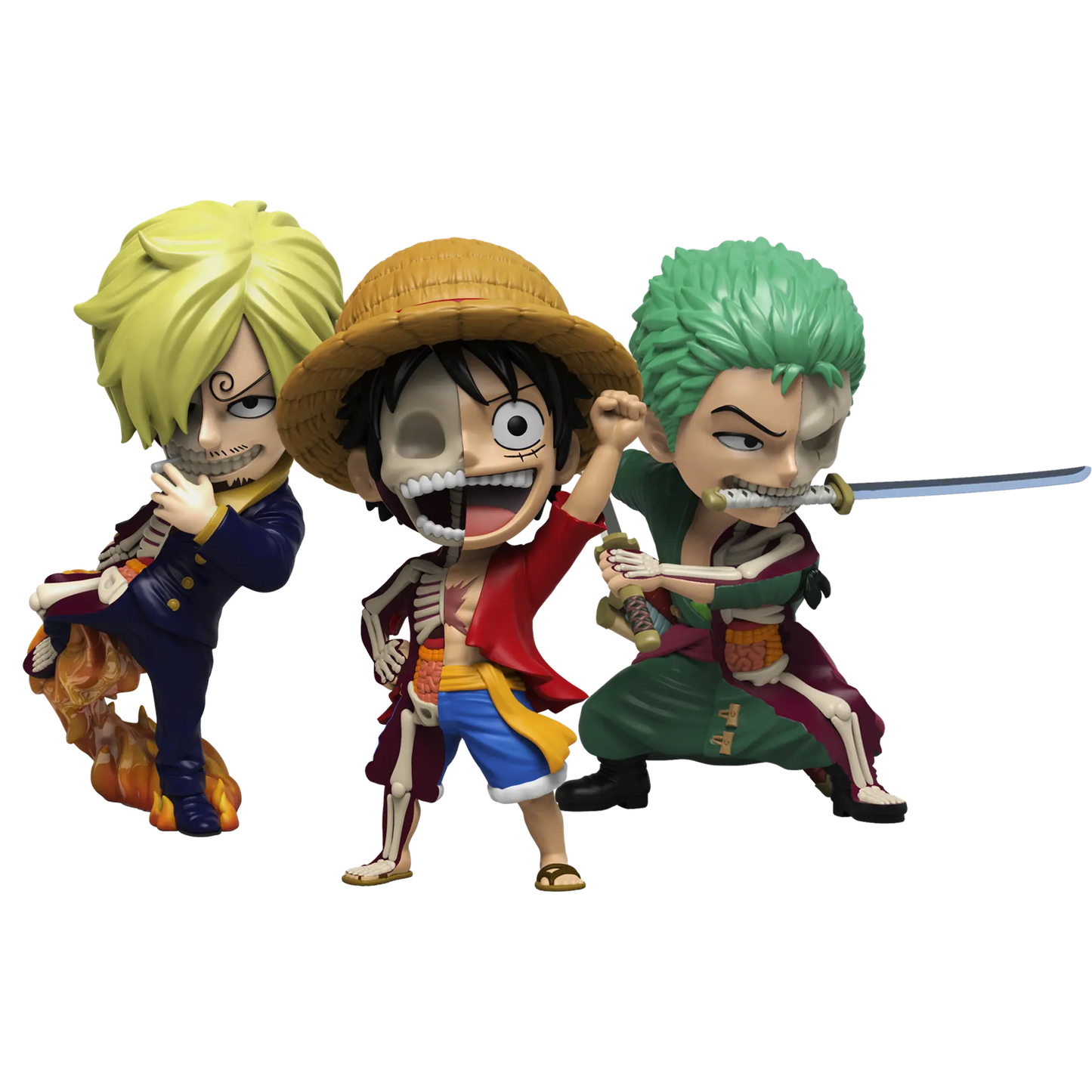 Freeny's Hidden Dissectibles: One Piece Luffy, Zoro and Sanji