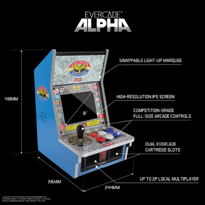 Evercade Alpha Street Fighter Bartop Arcade