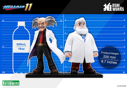 Mega Man Oshi Works Dr. Wily & Dr. Light Figure Set - 9"