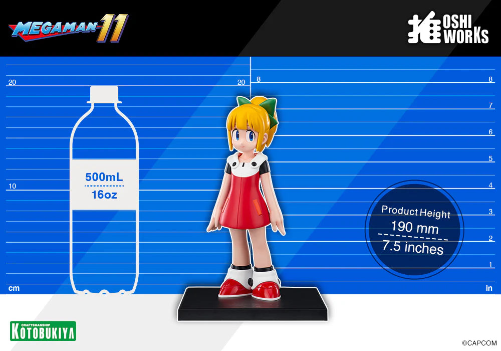 Mega Man Oshi Works Roll Figure - 7"