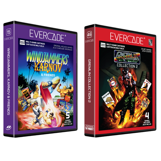 Evercade Karnov, Windjammers and Friends -  Gremlin Collection 2